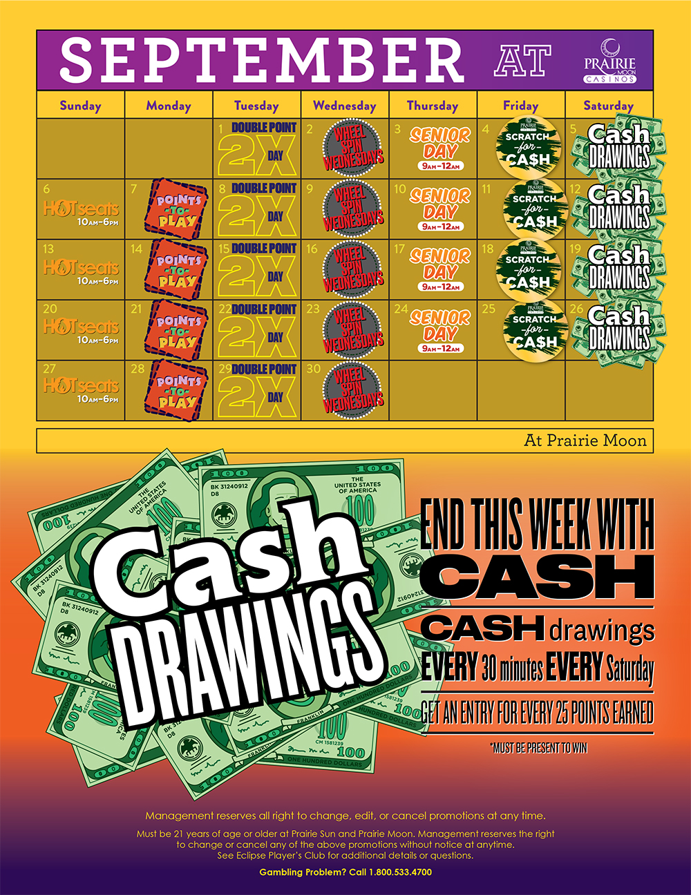 prairie moon casino promotions