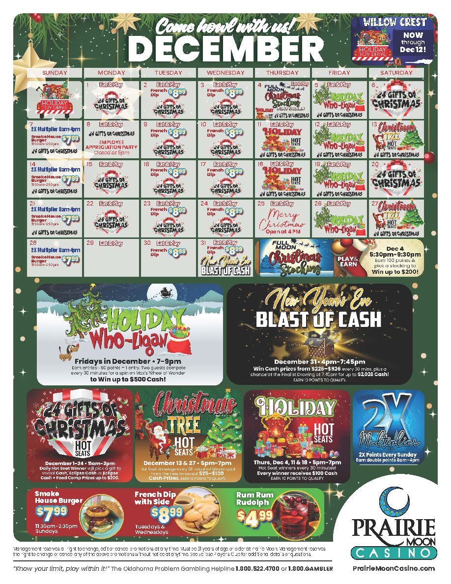 Welcome to Prairie Moon Casino – Oklahoma Casinos